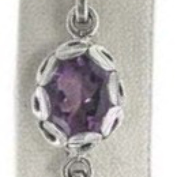 Stunning Amethyst & Sterling Silver Bracelet 7" - Fab February birthstone! - Picture 4 of 6